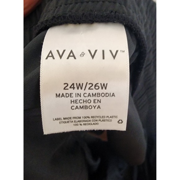 Plus Size Sva Viv Shorts Black 24w/26w Light Weight - Picture 3 of 6